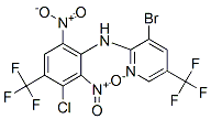 3-bromo-N-[3-chloro-2,6-dinitro-4-(trifluoromethyl)phenyl]-5-(trifluor omethyl)pyridin-2-amine 结构式