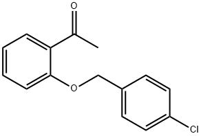 1-{2-[(4-氯苄基)氧基]苯基}-1-乙酮 结构式