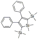 1,1-DIMETHYL-3,4-DIPHENYL-2,5-BIS-TRIMETHYLSILANYL-1H-SILOLE 结构式