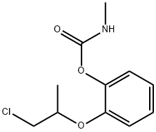 [2-(1-chloropropan-2-yloxy)phenyl] N-methylcarbamate 结构式