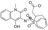 2-[4-hydroxy-1-methyl-2-oxo-3(1H)-quinolylazo-(p-phenylene)sulphonyl]ethyl acetate 结构式