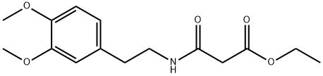 Propanoic  acid,3-[[2-(3,4-dimethoxyphenyl)ethyl]amino]-3-oxo-,ethyl  ester 结构式