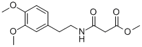 Propanoic  acid,3-[[2-(3,4-dimethoxyphenyl)ethyl]amino]-3-oxo-,methyl  ester 结构式