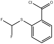 2-(二氟甲基硫代)苯甲酰氯 结构式