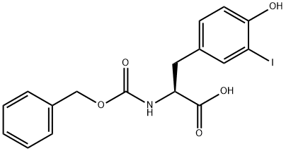 3-Iodo-N-[(benzyloxy)carbonyl]-L-tyrosine 结构式