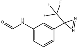 3-(TRIFLUOROMETHYL)-3-[M(FORMAMIDE)PHENYL]DIAZIRINE 结构式
