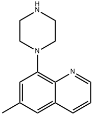 Quinoline, 6-methyl-8-(1-piperazinyl)- (9CI) 结构式