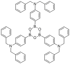2,4,6-三[4-(N,N-二苄基氨基)苯基]-1,3,5,2,4,6-三氧杂三硼烷 结构式