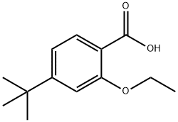 2-乙氧基-4-叔丁基苯甲酸 结构式