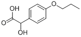 4-丙氧基扁桃酸 结构式