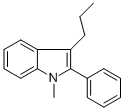 1-METHYL-2-PHENYL-3-PROPYLINDOLE 结构式