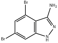 4,6-二溴-3-氨基吲唑 结构式