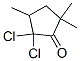 Cyclopentanone, 2,2-dichloro-3,5,5-trimethyl- (9CI) 结构式