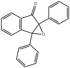 2,3-环氧-2,3-二苯基-1-茚满酮 结构式