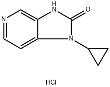 1-环丙基-1H-咪唑并[4,5-C]吡啶-2(3H)-酮 结构式