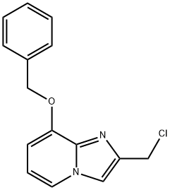 8-(苄氧基)-2-(氯甲基)咪唑并[1,2-A]吡啶 结构式