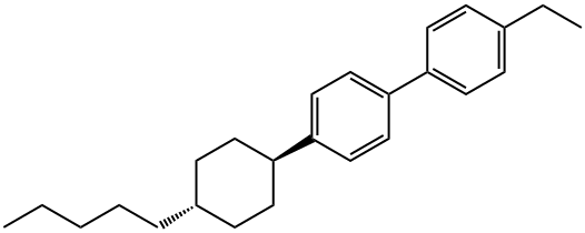 反-4-乙基-4’-(4-正戊基环己基)-1,1’-联苯 结构式