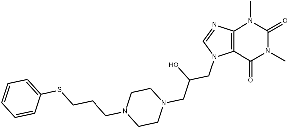 他齐茶碱 结构式