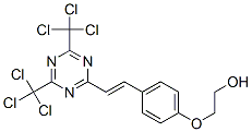 2-[4-[2-[4,6-bis(trichloromethyl)-1,3,5-triazin-2-yl]vinyl]phenoxy]ethanol 结构式