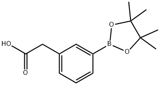 3-(羧甲基)苯基硼酸频那醇酯 结构式