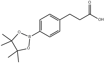 4-(2-CARBOXYETHYL)PHENYLBORONIC ACID, PINACOL ESTER 结构式