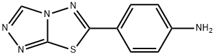 (4-[1,2,4]三唑并[3,4-B][1,3,4]噻二唑-6-基苯基)胺 结构式