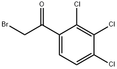 2-溴-1-(2,3,4-三氯苯基)乙-1-酮 结构式
