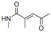 2-Pentenamide, N,2-dimethyl-4-oxo- (9CI) 结构式