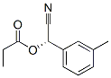 Benzeneacetonitrile, 3-methyl-alpha-(1-oxopropoxy)-, (alphaS)- (9CI) 结构式