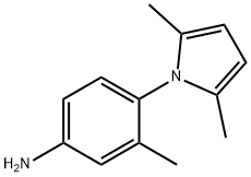 4-(2,5-二甲基-吡咯-1-基)-3-甲基-苯胺 结构式