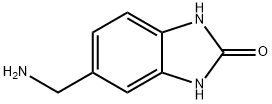 5-氨基甲基-1,3-二氢-苯并咪唑基-2-酮 结构式