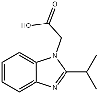 (2-异丙基-苯并咪唑基-1-基)-乙酸 结构式