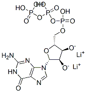 Guanosine 5'-(tetrahydrogen triphosphate), dilithium salt 结构式