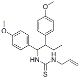 1-[1,2-bis(4-methoxyphenyl)butyl]-3-prop-2-enyl-thiourea 结构式