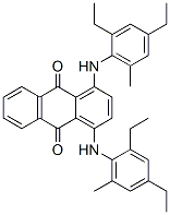 1,4-bis[(2,4-diethyl-6-methylphenyl)amino]anthraquinone 结构式