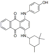 1-[(4-hydroxyphenyl)amino]-4-[(3,3,5-trimethylcyclohexyl)amino]anthraquinone 结构式
