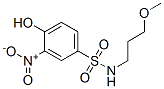 4-hydroxy-N-(3-methoxypropyl)-3-nitrobenzenesulphonamide  结构式