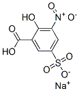 sodium hydrogen 3-nitro-5-sulphonatosalicylate 结构式