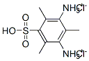 2,4,6-trimethyl-5-sulpho-m-phenylenediammonium dichloride 结构式