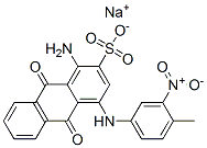 sodium 1-amino-9,10-dihydro-4-[(4-methyl-3-nitrophenyl)amino]-9,10-dioxoanthracene-2-sulphonate 结构式