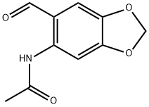 N-(6-FORMYL-BENZO[1,3]DIOXOL-5-YL)-ACETAMIDE 结构式