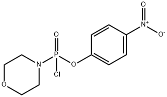 4-硝基苯基-4-吗啉基氯膦酸 结构式