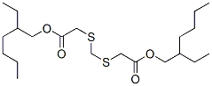 bis(2-ethylhexyl) 2,2'-[methylenebis(thio)]bisacetate 结构式