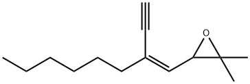 Oxirane, 3-[(1Z)-2-ethynyl-1-octenyl]-2,2-dimethyl- (9CI) 结构式