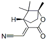 Acetonitrile, [(1R,5S)-1,8,8-trimethyl-3-oxo-2-oxabicyclo[3.2.1]oct-4-ylidene]-, (2E)- (9CI) 结构式