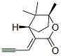 2-Oxabicyclo[3.2.1]octan-3-one,1,8,8-trimethyl-4-(2-propynylidene)-,(1R,4E,5S)-(9CI) 结构式