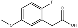2-氟-5-甲氧基苯乙酸 结构式