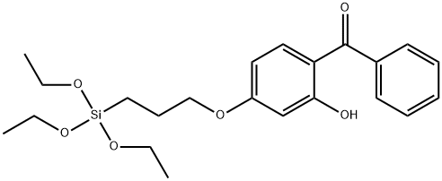 2 - 羟基-4 - (3 - 三乙氧基硅烷丙氧基)二苯酮 结构式