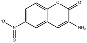 3-Amino-6-nitro-2H-1-benzopyran-2-one 结构式