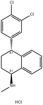 (1S,4R)盐酸舍曲林 结构式